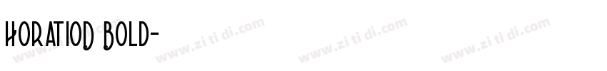 HoratioD Bold字体转换